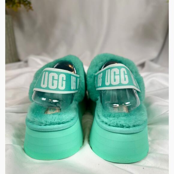 Ugg Disco Slide Platform Back Strap Boho Retro Mint Green 8 - Picture 16 of 16